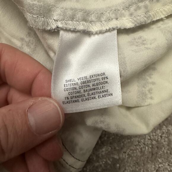 Anthropologie Dress Womens 16 White Black Sleeveless A-Line Midi Floral Zip Back - Picture 5 of 10